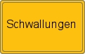 Ortsschild von Schwallungen