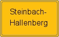 Ortsschild von Steinbach-Hallenberg