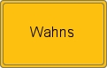 Ortsschild von Wahns