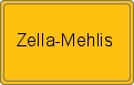 Ortsschild von Zella-Mehlis