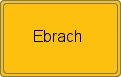 Ortsschild von Ebrach