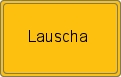 Ortsschild von Lauscha
