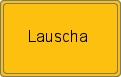Ortsschild von Lauscha