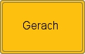 Ortsschild von Gerach