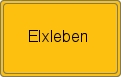 Ortsschild von Elxleben