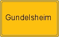 Ortsschild von Gundelsheim