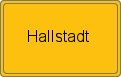 Ortsschild von Hallstadt