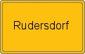 Ortsschild von Rudersdorf