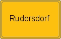 Ortsschild von Rudersdorf