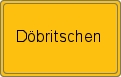 Ortsschild von Döbritschen