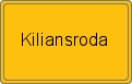 Ortsschild von Kiliansroda