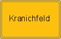 Ortsschild von Kranichfeld