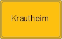 Ortsschild von Krautheim
