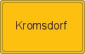 Ortsschild von Kromsdorf