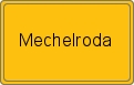 Ortsschild von Mechelroda
