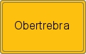 Ortsschild von Obertrebra