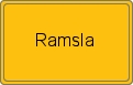 Ortsschild von Ramsla