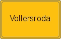 Ortsschild von Vollersroda