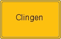 Ortsschild von Clingen