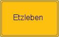 Ortsschild von Etzleben