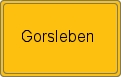 Ortsschild von Gorsleben