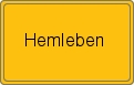 Ortsschild von Hemleben