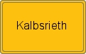 Ortsschild von Kalbsrieth