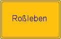 Ortsschild von Roßleben