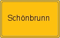 Ortsschild von Schönbrunn