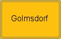 Ortsschild von Golmsdorf