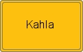 Ortsschild von Kahla