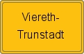 Ortsschild von Viereth-Trunstadt