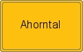 Ortsschild von Ahorntal