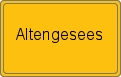 Ortsschild von Altengesees