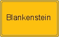 Ortsschild von Blankenstein