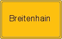 Ortsschild von Breitenhain