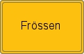 Ortsschild von Frössen