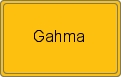 Ortsschild von Gahma