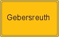 Ortsschild von Gebersreuth