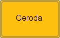 Ortsschild von Geroda