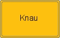 Ortsschild von Knau