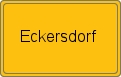 Ortsschild von Eckersdorf