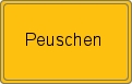 Ortsschild von Peuschen