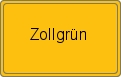 Ortsschild von Zollgrün