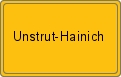 Ortsschild von Unstrut-Hainich