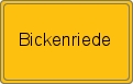 Ortsschild von Bickenriede