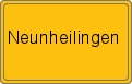 Ortsschild von Neunheilingen