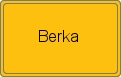 Ortsschild von Berka