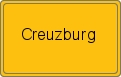 Ortsschild von Creuzburg
