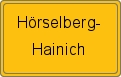 Ortsschild von Hörselberg-Hainich